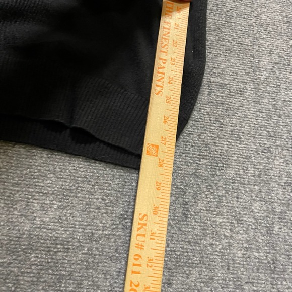 Vintage Stacey Adams Black Striped 1/4 Zip Sweater Cotton Blend - Picture 7 of 9